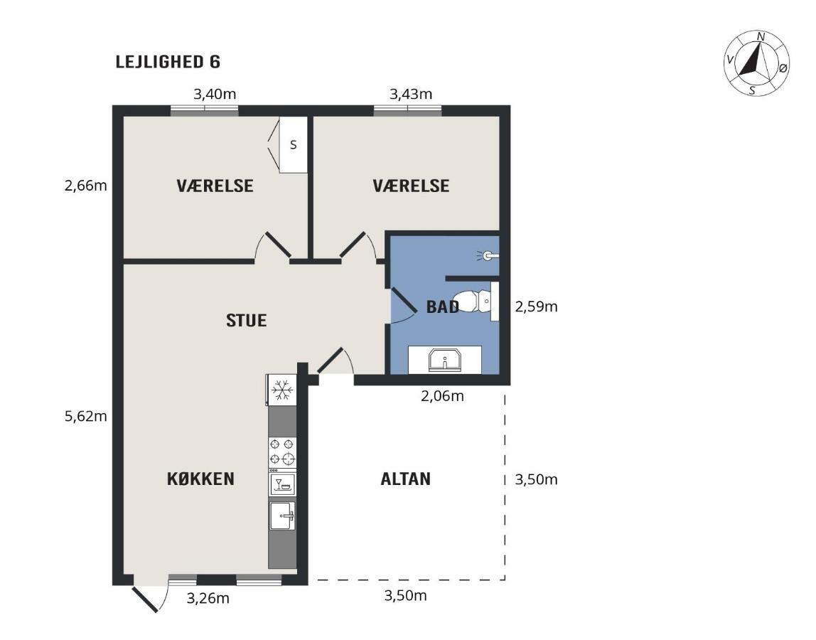 Hotel Litorina Appartements 洛肯 外观 照片